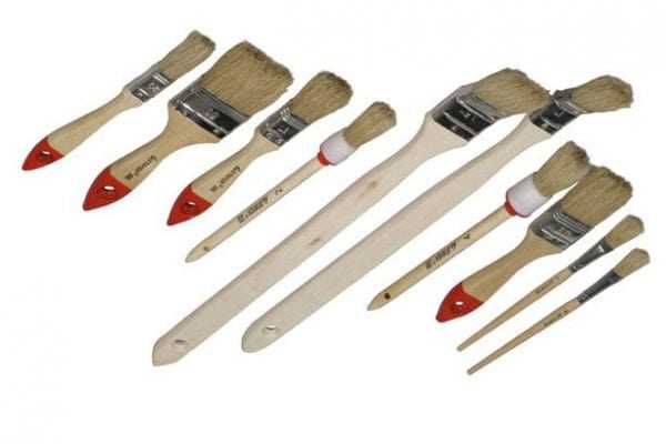 Виды кистей для покраски Плоские кисти для покраски