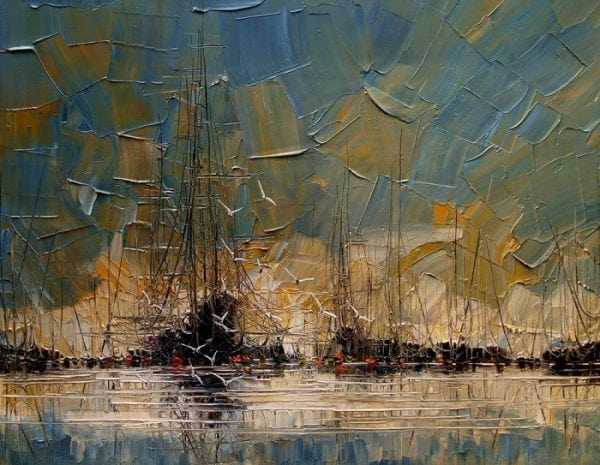 Оптическая иллюзия масляными красками Пример оптической иллюзии