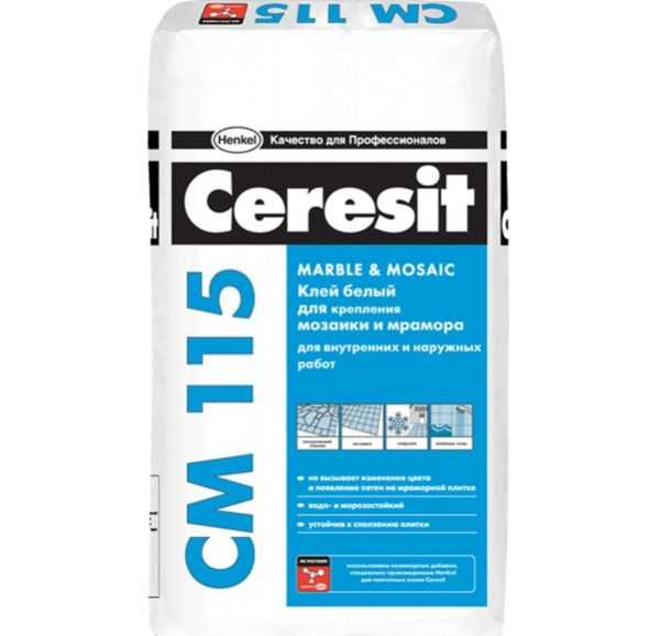 Клей Ceresit CM 115 Белый плиточный клей