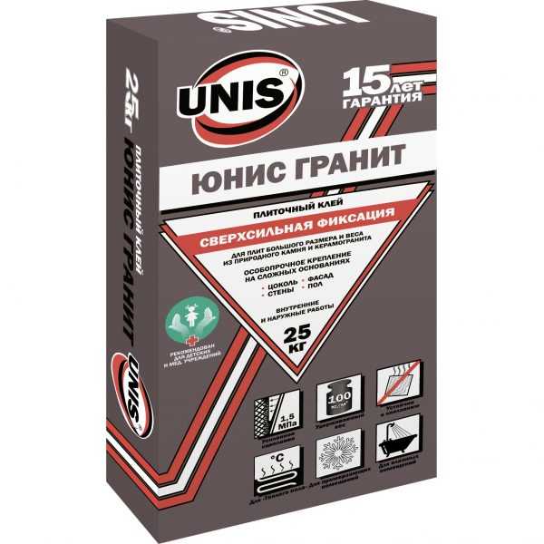 UNIS GRANIT - сверхсильная фиксация Клей для натурального камня и керамогранита
