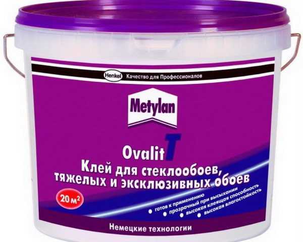 Метилан Овалит Т Готовый клей для тяжелых и эксклюзивных обоев