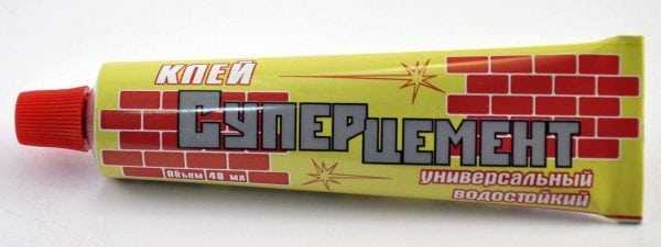Суперцемент в тюбике Универсальный водостойкий клей Суперцемент