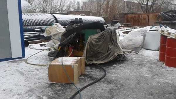 Место установки нагнетателя Компрессор желательно устанавливать на удалении от места работы