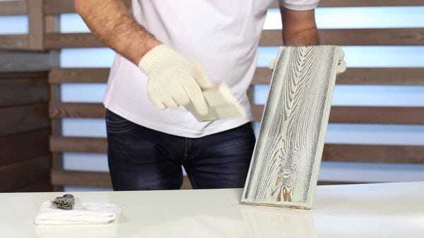 Красим дерево под старину быстро и качественно Быстрая покраска под старину