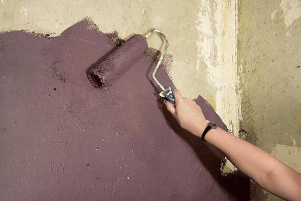 Покраска стен валиком Нанесение краски на стены