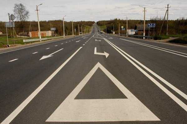 Горизонтальная дорожная разметка АК-511 обеспечивает хорошую видимость разметки для водителей