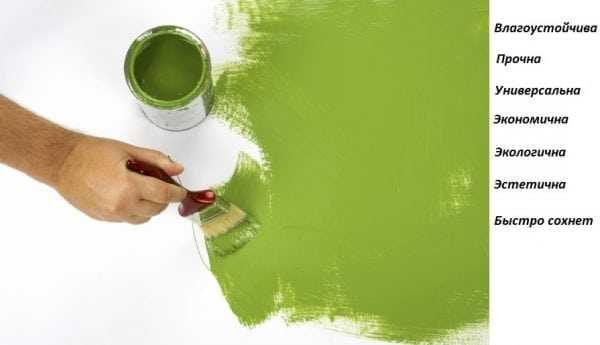 Преимущества латексной краски Плюсы латексной краски