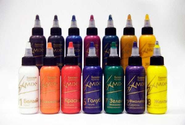 Палитра красок для аэрографа Палитра красок