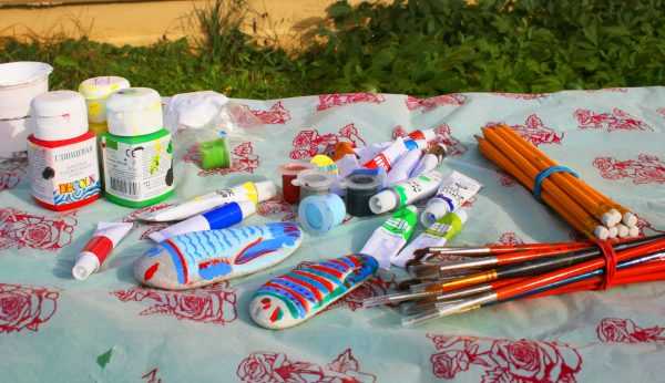 Инструменты для раскраски камней Краски и кисти для художественных работ