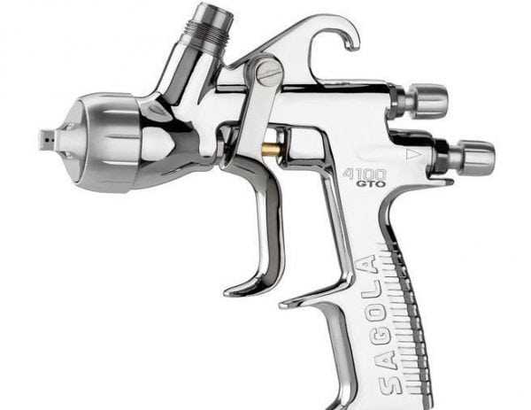 Краскопульт с алюминиевым корпусом Анодированный алюминиевый корпус у краскопульта