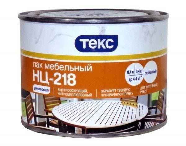Лак мебельный сверхпрочный Лак НЦ-218 для внутренних работ