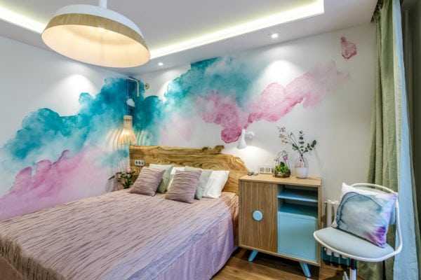 Лазурирование стен Окрашивание стеклообоев лазурью