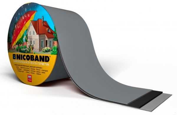 Лента-герметик Никобенд Неотверждаемая лента для кровли