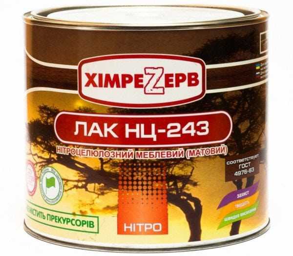 Матовый лак для мебели НЦ-243