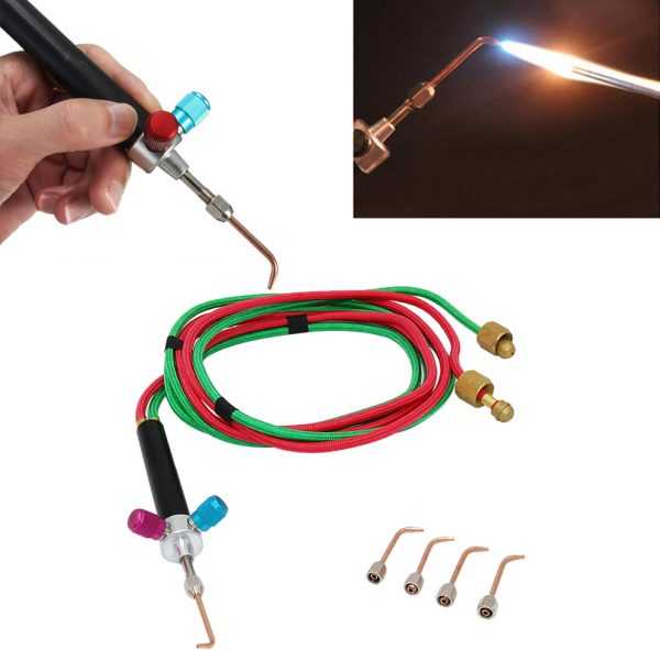 Мини-горелка для сварки со сменными насадками