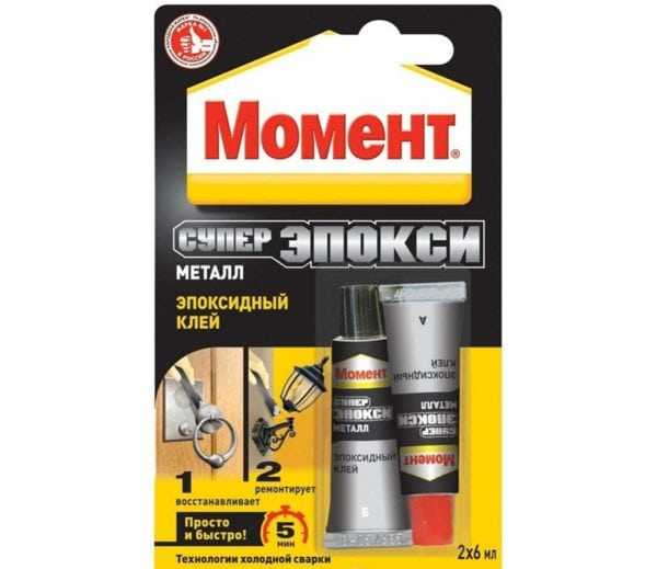 Средство для склеивания металла Клей Момент Супер Эпокси Металл