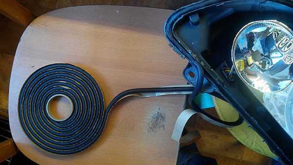 Сборка автомобильной оптики Монтаж фар на клейкую ленту