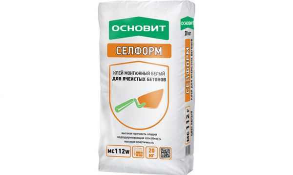 Состав Основит Селформ М112 Монтажная смесь для ячеистых блоков