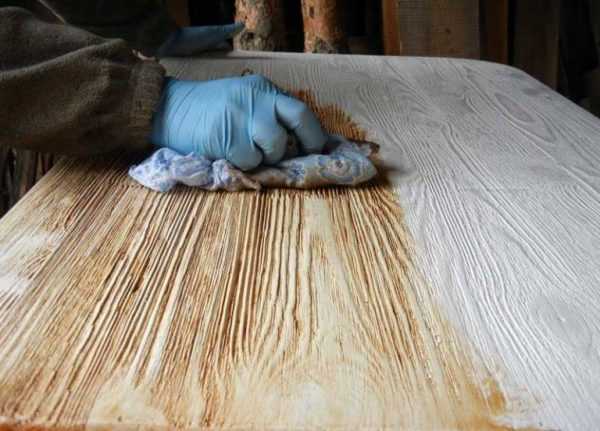 Браширование с помощью морилки Морилка для дерева под старину