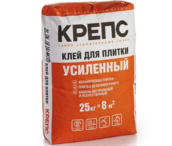 Зимняя усиленная смесь Крепс Морозостойкий состав для плитки