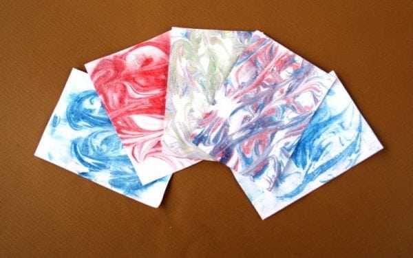 Мраморирование бумаги Окраска бумаги под мрамор