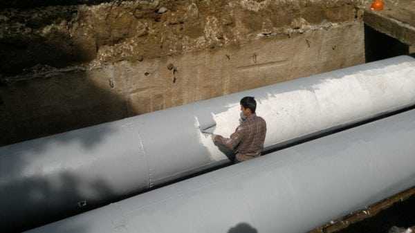 Покраска магистрального трубопровода Покраска трубы