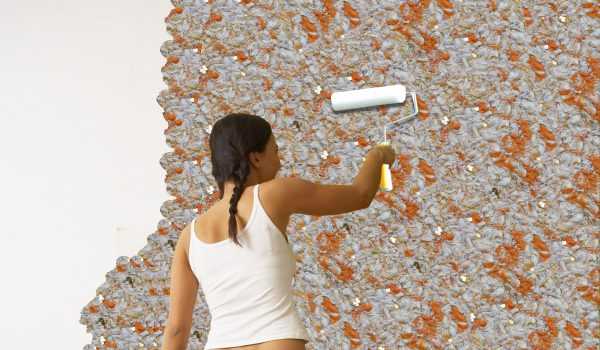 Валик для обоев Нанесение с помощью валика