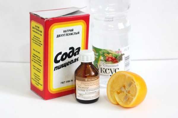 Сода и пищевые кислоты Народные средства для отбеливания швов