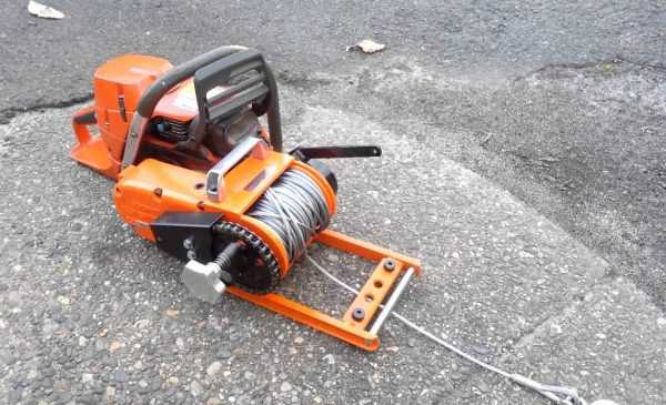 Насадка для использования Хускварны в качестве лебедки