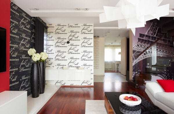 Обои с текстом в интерьере Обои с надписями