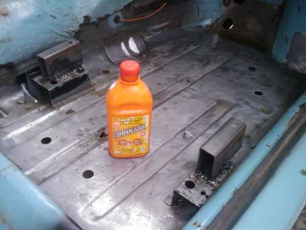 Применение Цинкаря Обработка кузова преобразователем ржавчины