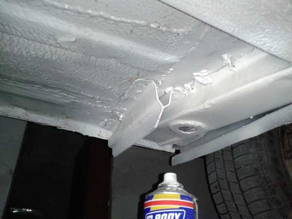 Body 950 белого цвета Обработка поддомкратников белым составом