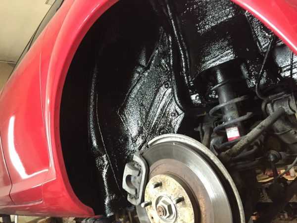 Жидкие подкрылки Обработка подкрылок динитролом