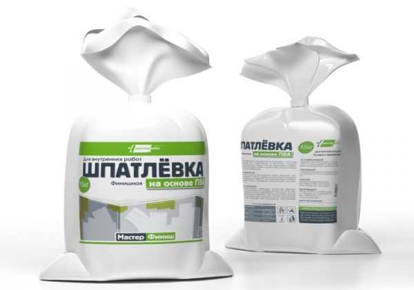 Шпатлевка Мастер Финиш в пакетах Обычно реализуется в готовом для применения виде