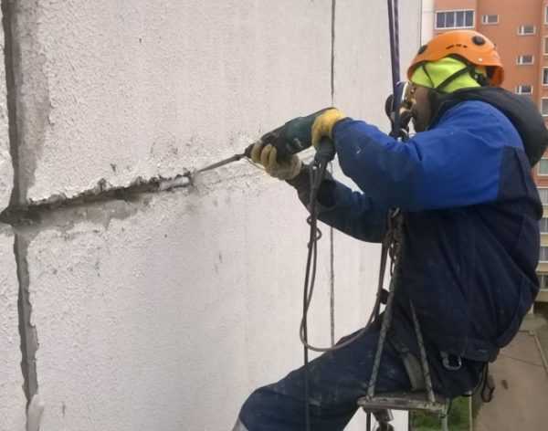 Удаление старого материала Зачистка шва