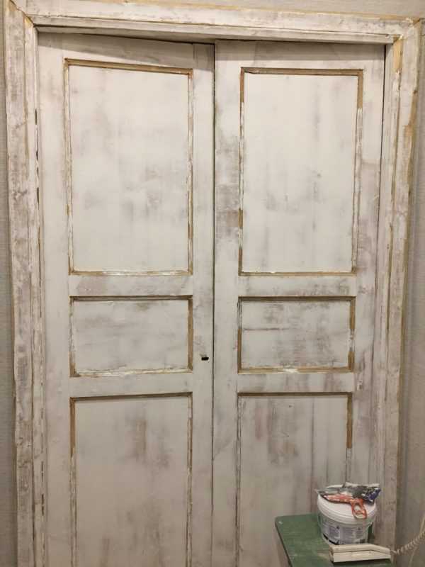 Состаренные двери Покраска под старину