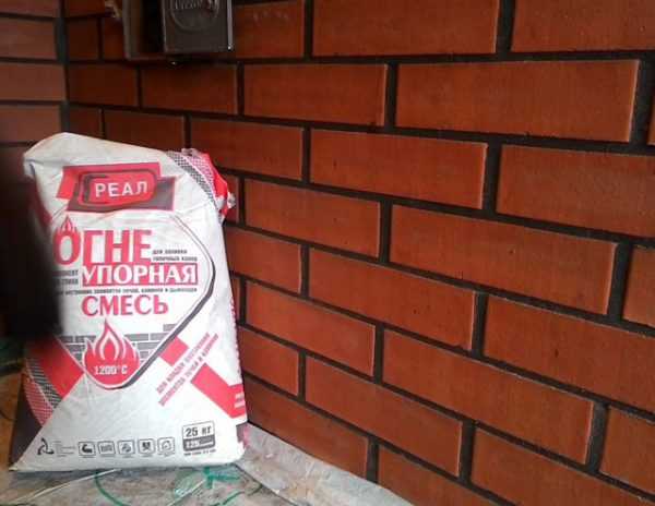 Огнеупорная смесь Облицовочный термостойкий состав