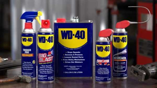 Смазка ВД-40 в различной упаковке Оригинальное масло WD-40