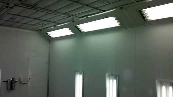 Люминесцентное освещение Освещение бокса для покраски автомобилей люминесцентными лампами