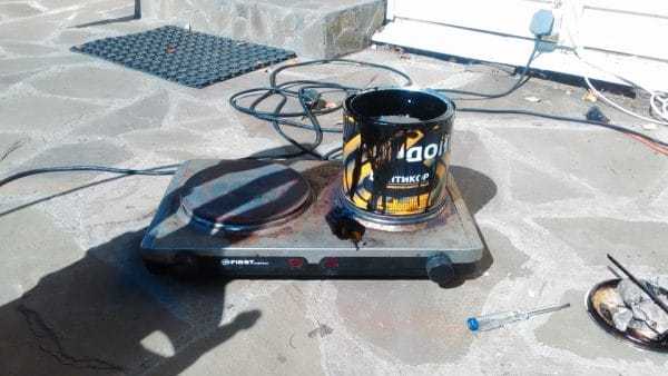 Подогрев Антикора Кордон Перед нанесением битумно-полимерный состав рекомендуется подогреть