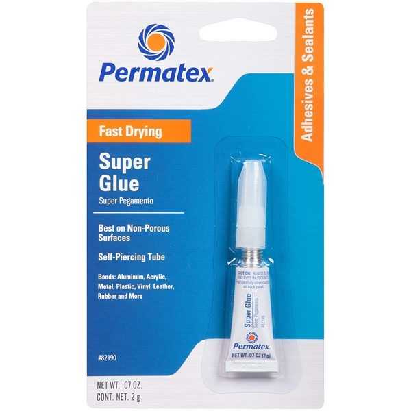 Состав Permatex Super Glue Американское средство для пластика