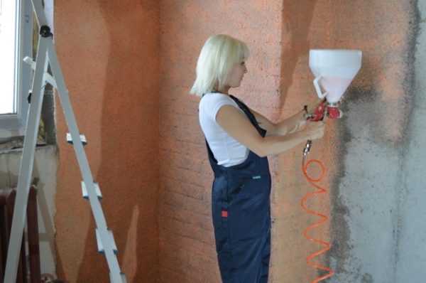 Штукатурка из пульверизатора Пистолет для нанесения жидких обоев