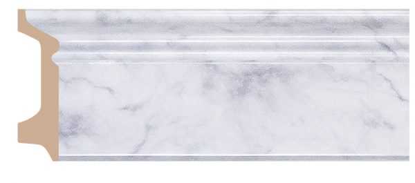 Плинтус под камень С мраморной текстурой