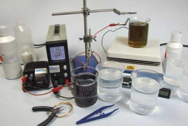 Оборудование для хромирования Подготовка рабочего места для покрытия деталей хромом