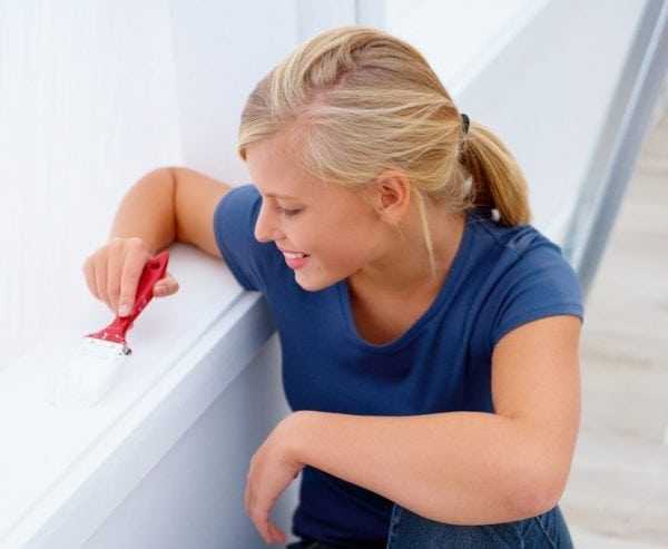 Окрашивание пластикового подоконника Окрашивание пластикового подоконника своими руками