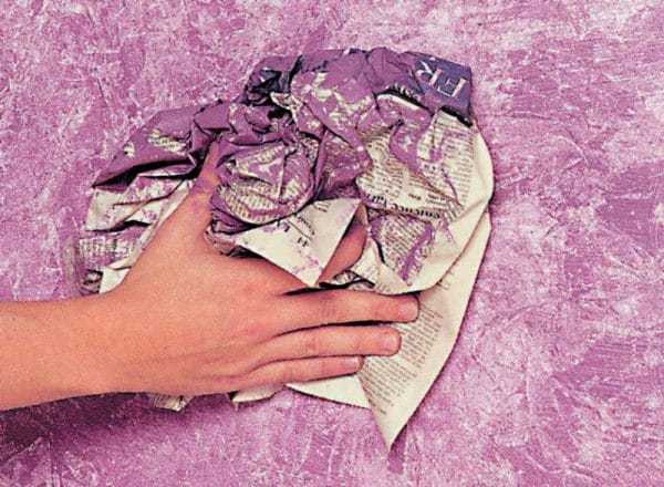 Фроттаж стен Покраска стен в технике фроттаж