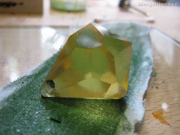 Шлифовка эпоксидной смолы Полировка поделок из эпоксидки пастой ГОИ