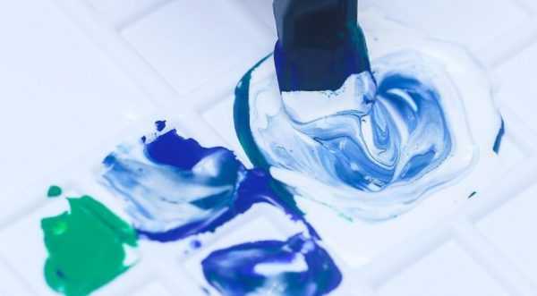 Создание бирюзового цвета Получение оттенков синего смешением различных красок