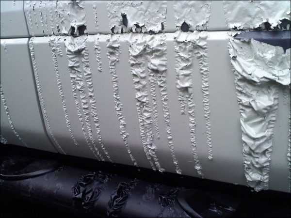 Повреждение автомобильной краски тормозной жидкостью