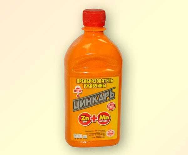 Преобразователем ржавчины Цинкарь Преобразователем ржавчины на основе цинка и марганца
